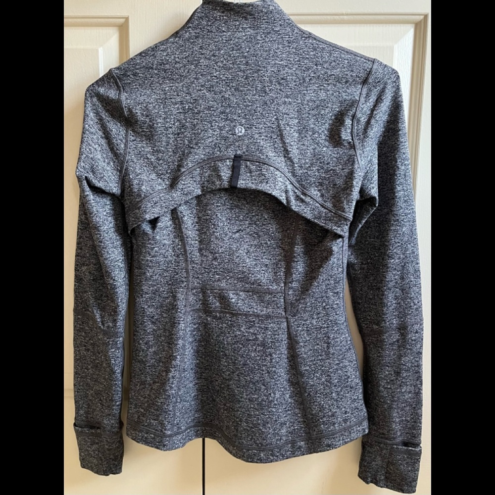 🍒LULULEMON DEFINE Jacket HEATHERED BLACK sz 6 Black Gray Slate - Picture 5 of 7